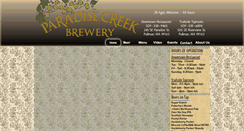 Desktop Screenshot of paradisecreekbrewery.com